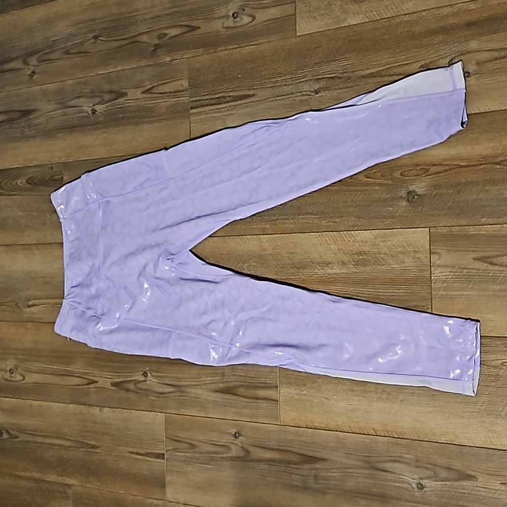 Crowned athletics purple Arabian nights leggings